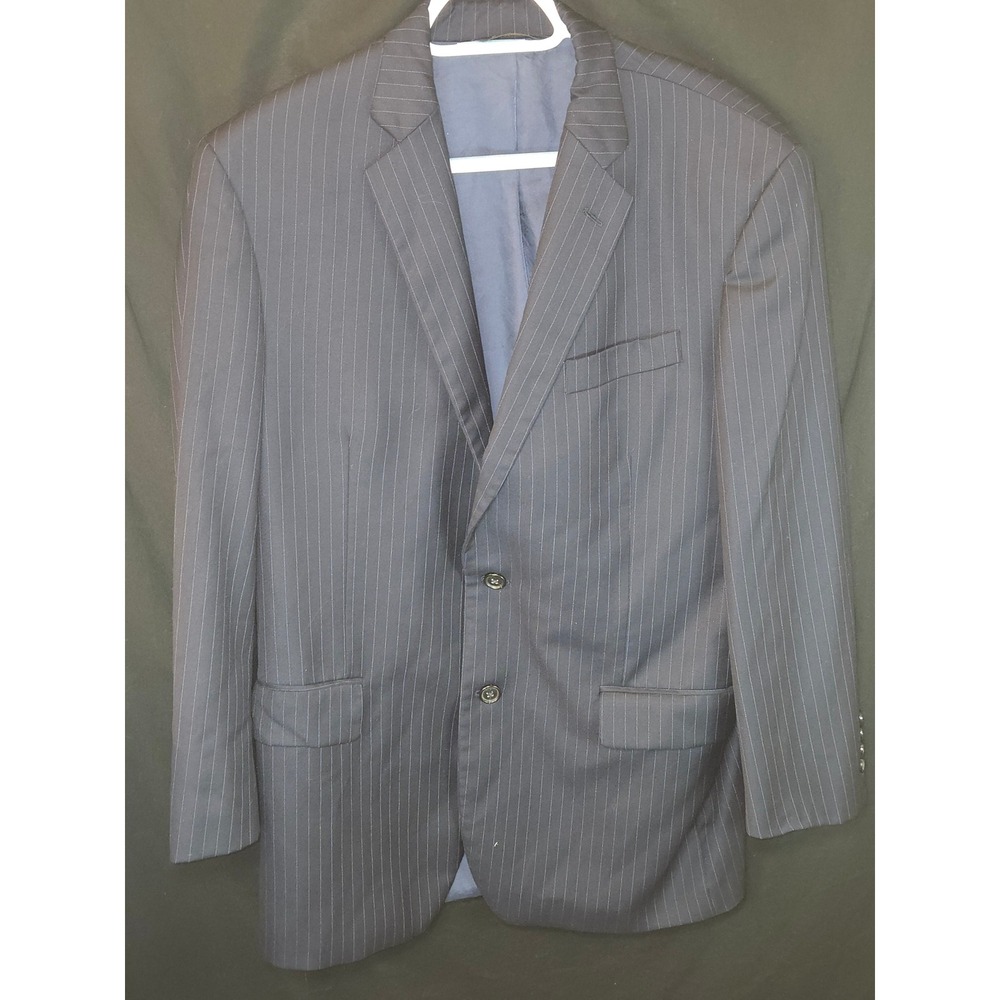 Brooks Brothers SAXON Madison Men's Navy Pinstripe Wool Blend Suit Jacket Blazer